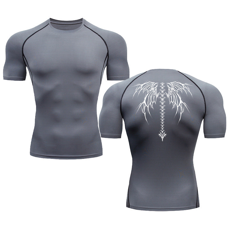 Summer Men's Short-sleeved Fashion Outdoor Casual Printed Quick-drying T-shirt - 3KDyn